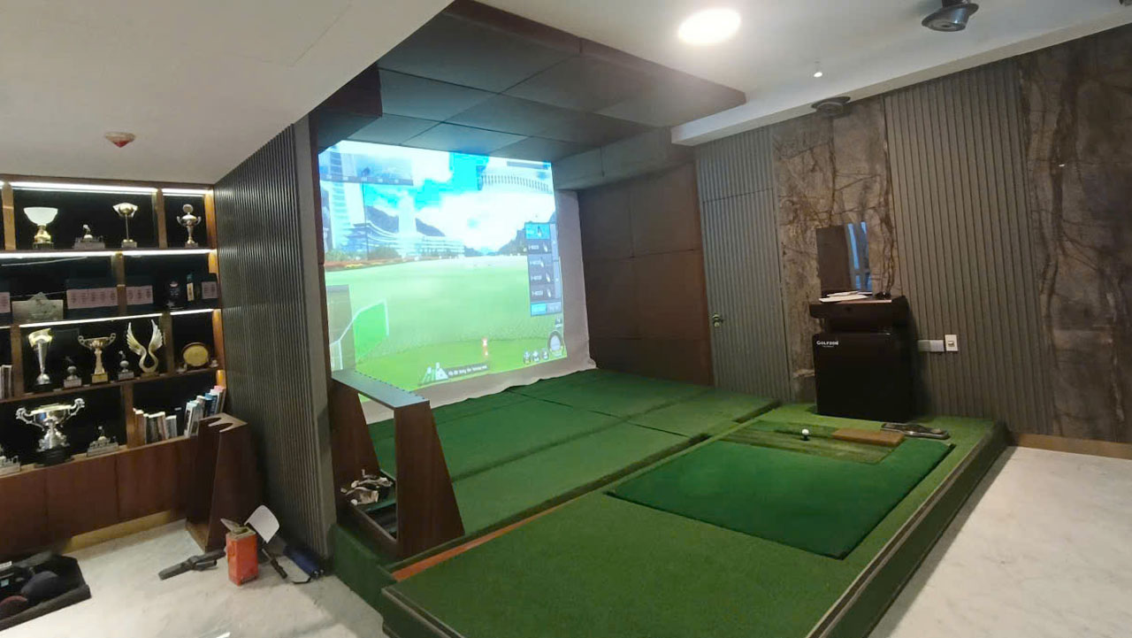Bàn giao phòng golf 3d Golfzon